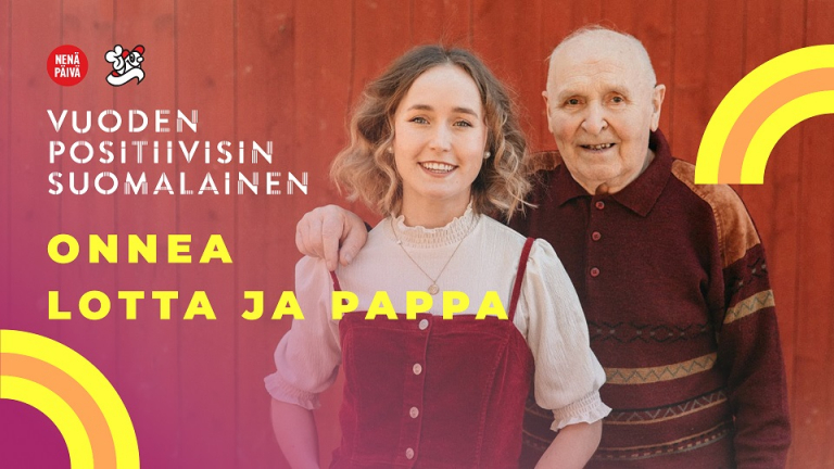 Vuoden Positiivisin Suomalainen 2021 On Lotta Ja Pappa -lauluduo ...